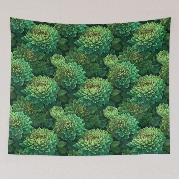 Item preview, Artistic Dahlias  - Retro Flower Floral  - Gifts For Grandma designed and sold by RoyalStarsPatts.