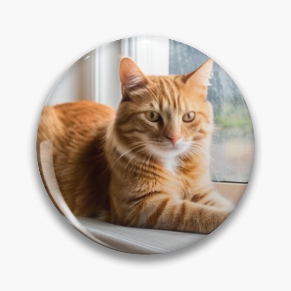 Item preview, Animals - Ginger Tabby Cat, Winter Serenity on a Windowsill designed and sold by World-Pets.