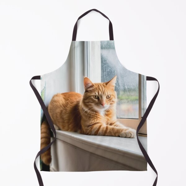 Item preview, Animals - Ginger Tabby Cat, Winter Serenity on a Windowsill designed and sold by World-Pets.