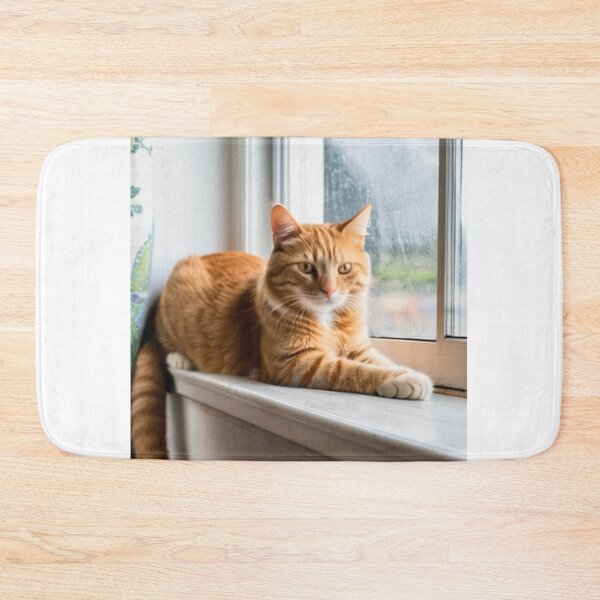 Item preview, Animals - Ginger Tabby Cat, Winter Serenity on a Windowsill designed and sold by World-Pets.
