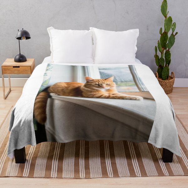 Item preview, Animals - Ginger Tabby Cat, Winter Serenity on a Windowsill designed and sold by World-Pets.