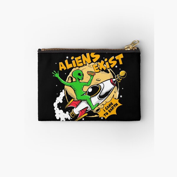 Item preview, Aliens Exist – Retro UFO Graphic Tee designed and sold by sanwr.