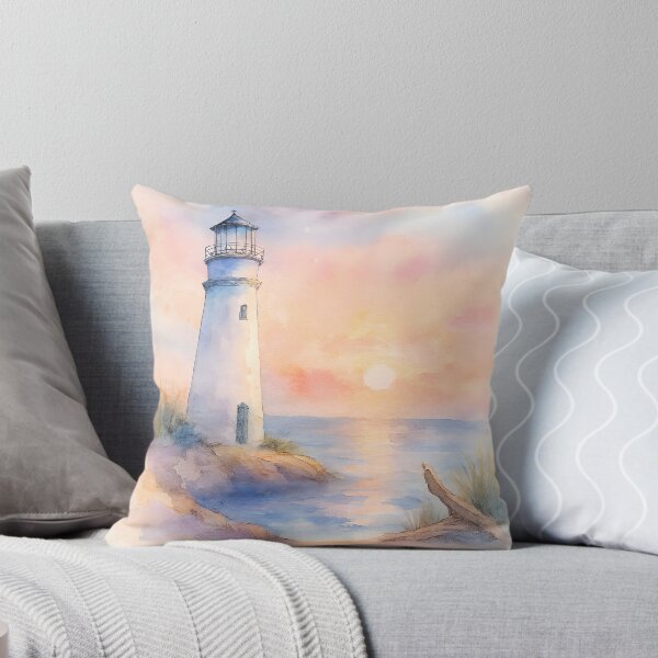 Item preview, Tranquil Lighthouse at Sunset designed and sold by PandaTShirtShop.