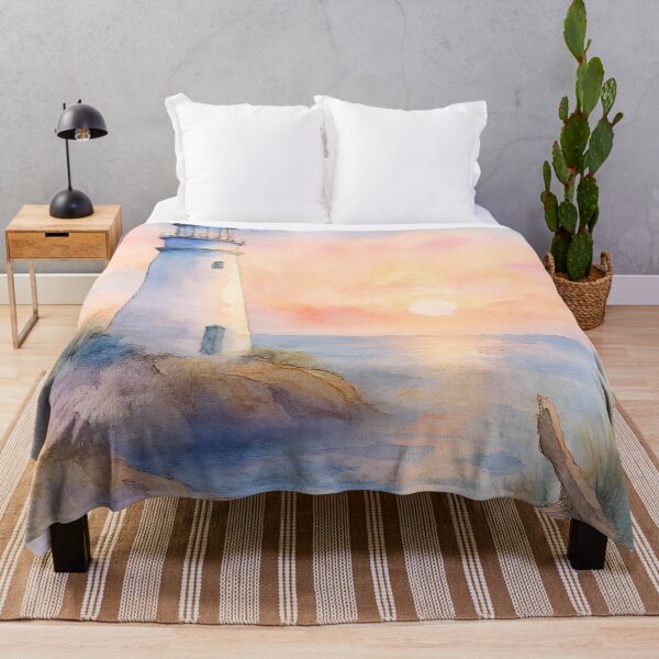 Item preview, Tranquil Lighthouse at Sunset designed and sold by PandaTShirtShop.