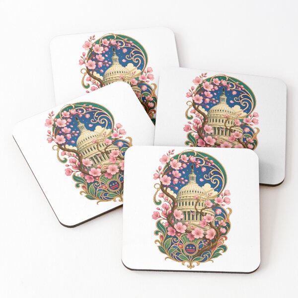 Item preview, Washington DC Capitol – Art Nouveau Blossom Garden designed and sold by Fenay Designs.
