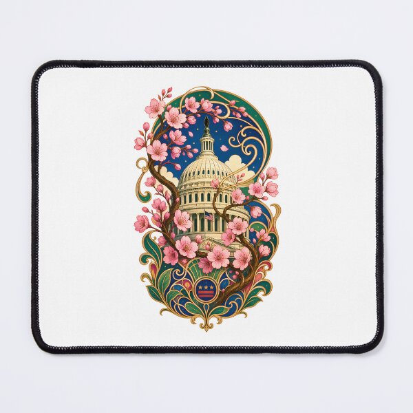 Item preview, Washington DC Capitol – Art Nouveau Blossom Garden designed and sold by Fenay Designs.