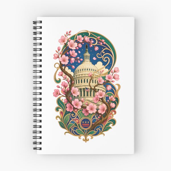 Item preview, Washington DC Capitol – Art Nouveau Blossom Garden designed and sold by Fenay Designs.