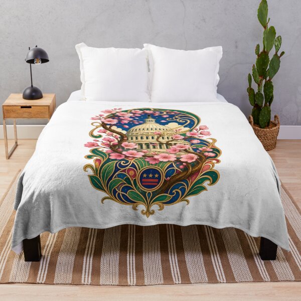 Item preview, Washington DC Capitol – Art Nouveau Blossom Garden designed and sold by Fenay Designs.