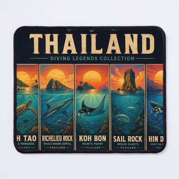 Item preview, Ocean Soul – Retro Tropical Sunset Illustration designed and sold by Spirit of Siam.