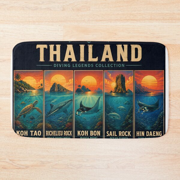 Item preview, Ocean Soul – Retro Tropical Sunset Illustration designed and sold by Spirit of Siam.