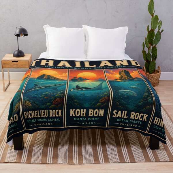 Item preview, Ocean Soul – Retro Tropical Sunset Illustration designed and sold by Spirit of Siam.