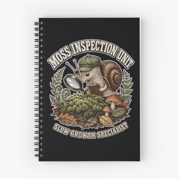Item preview, Moss Inspection Unit Funny Snail Woodland Nature designed and sold by JerdbordinShop.