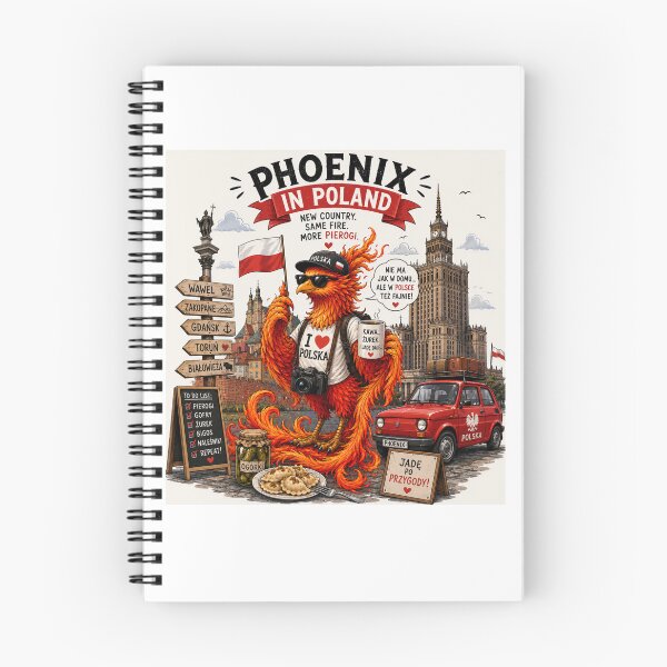 Item preview, Phoenix in Poland | Funny Polish Tourist Bird Travel designed and sold by Suzaku Studio.