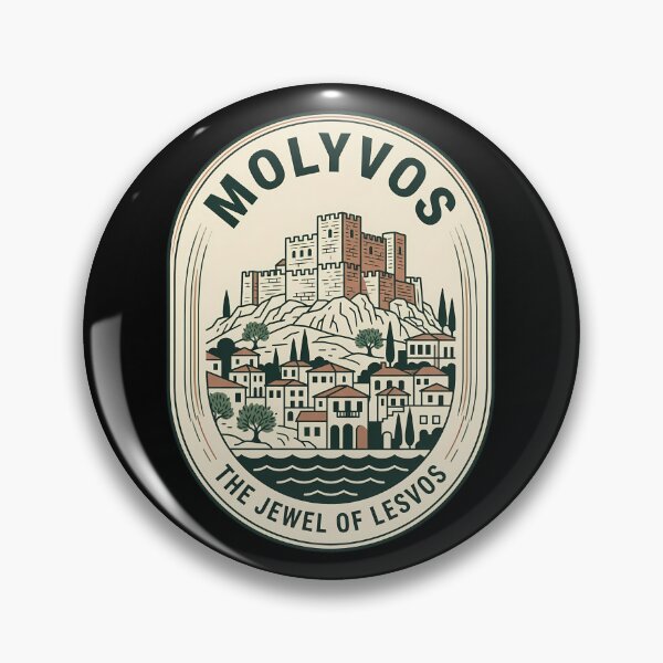 Item preview, Emblema de viaje vintage de Molyvos, Grecia, Isla de Lesbos designed and sold by k3rstman1.