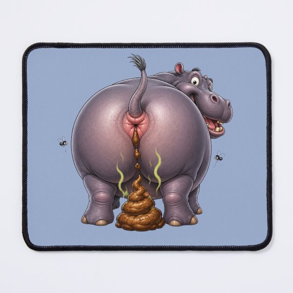 Item preview, Funny Pooping Hippo designed and sold by Willyboy16.