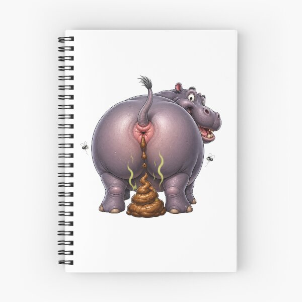 Item preview, Funny Pooping Hippo designed and sold by Willyboy16.