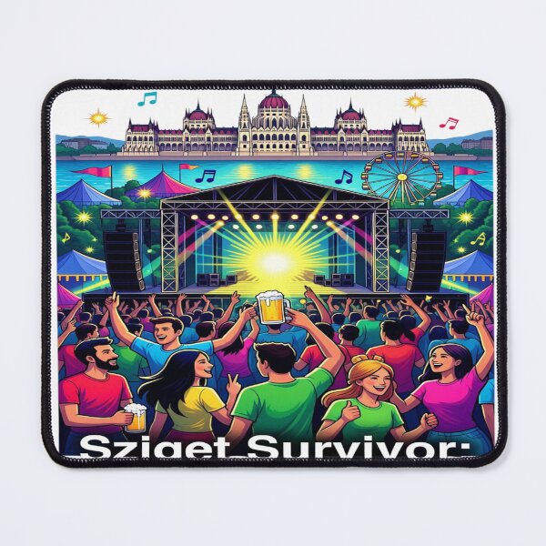 Item preview, Sziget Survivor | Funny Budapest Music Festival T-Shirt | Festival Lover Graphic Tee | Concert Camping Shirt | Hungary Festival Gift designed and sold by Sushikidsntoddlers.