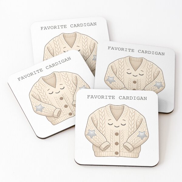 Item preview, Favorite Cardigan Cute Cozy Knit Sweater Sticker designed and sold by ctbrtn.