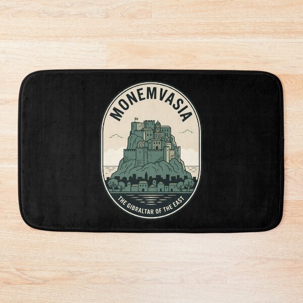Item preview, Monemvasia Vintage Travel Emblem Gibraltar of the East designed and sold by k3rstman1.