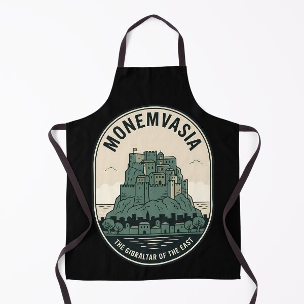Item preview, Monemvasia Vintage Travel Emblem Gibraltar of the East designed and sold by k3rstman1.