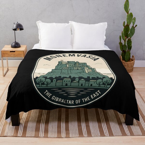Item preview, Monemvasia Vintage Travel Emblem Gibraltar of the East designed and sold by k3rstman1.