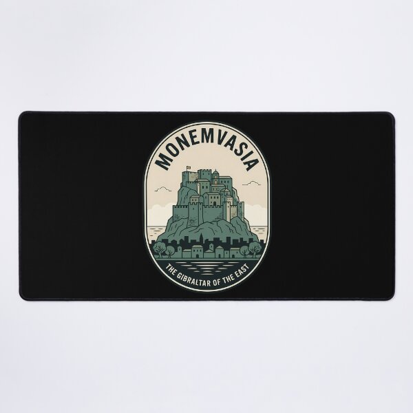 Item preview, Monemvasia Vintage Travel Emblem Gibraltar of the East designed and sold by k3rstman1.