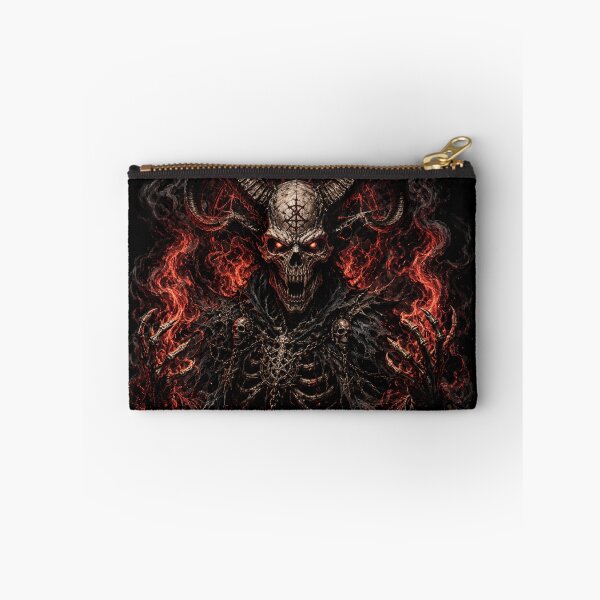 Item preview, Demonic Horned Skeleton Fire Demon Dark Fantasy Design designed and sold by SkeletonMood.