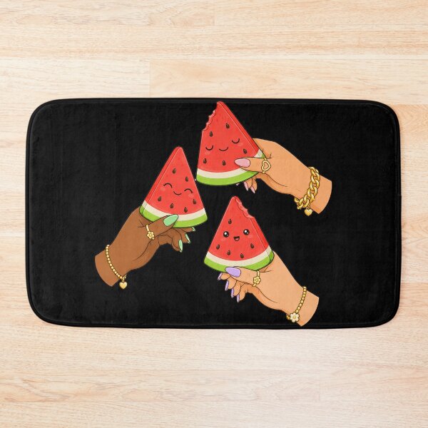 Item preview, Hands Holding Kawaii Watermelon Slices Illustration designed and sold by DjFreeq.