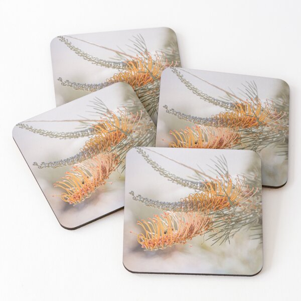 Item preview, Yellow Flame Grevillea - Australian Native Botanical Art designed and sold by MinzMarchStudio.
