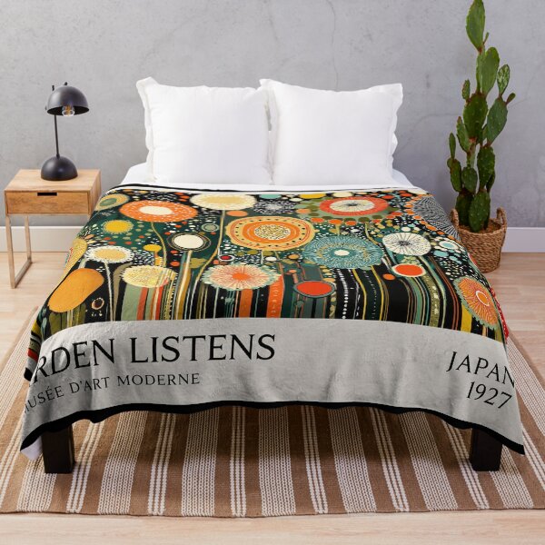 Item preview, Garden Listens Japanese Modern Art Poster, Colorful Floral Circle Flowers Print, Le Musée d'Art Moderne Japan 1927 Wall Decor designed and sold by MorningJoco.