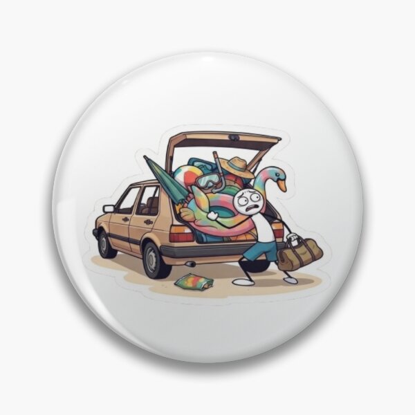 Item preview, Oops Murphy - Summer Beach Fail - Packing Nightmare - Funny Character Graphic designed and sold by oopsmurphy.