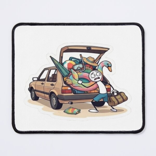 Item preview, Oops Murphy - Summer Beach Fail - Packing Nightmare - Funny Character Graphic designed and sold by oopsmurphy.