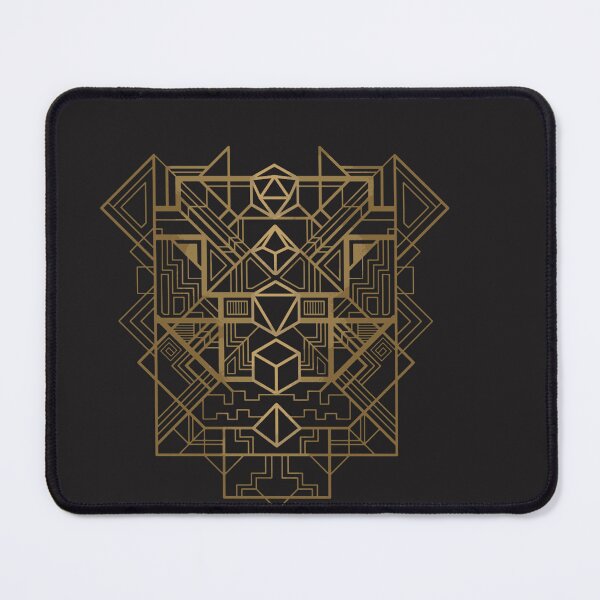 Item preview, Golden Art Deco Dice Geometric Pattern designed and sold by SeraphSensei.