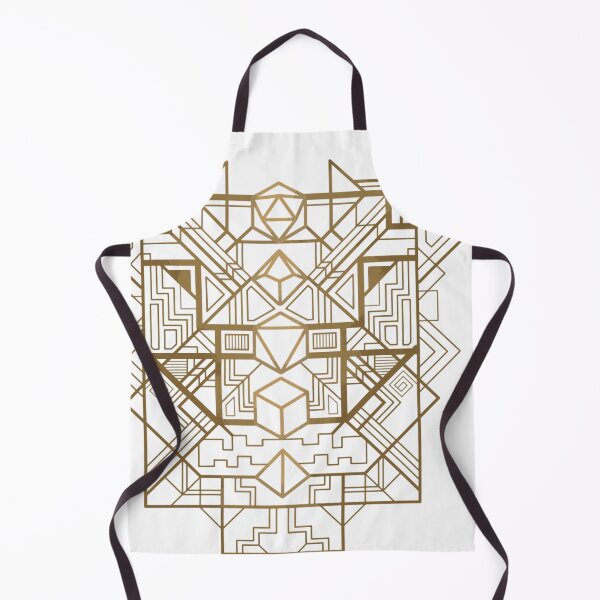 Item preview, Golden Art Deco Dice Geometric Pattern designed and sold by SeraphSensei.