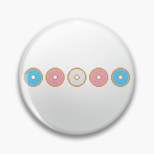 Item preview, Trans Pixel Pride Donuts designed and sold by Lilac-Cat.