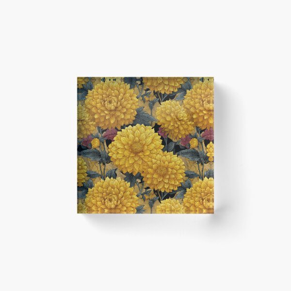 Item preview, Whimsical Dahlias Floral - Flower Floral Pattern  - Gifts For Husband designed and sold by RoyalStarsPatts.