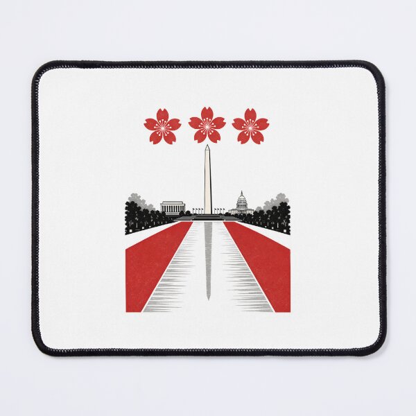 Item preview, Washington DC Flagscape – Three Cherry Blossoms designed and sold by Fenay Designs.