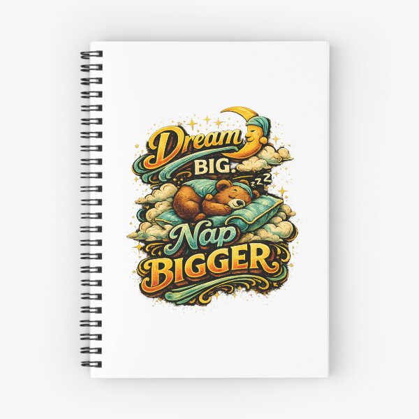 Item preview, Dream Big, Nap Bigger Sticker | Funny Sleep Quote Decal for Nap Lovers, Students & Cozy Vibes designed and sold by Pixel Rush.