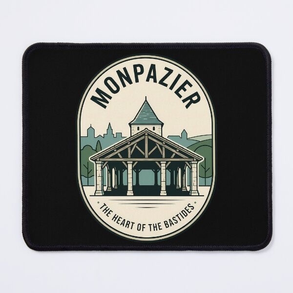 Item preview, Monpazier France Bastide Vintage Travel Emblem designed and sold by k3rstman1.