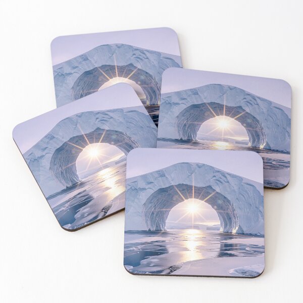 Item preview, Gate of Eternal Silence: Mystical ice portal in Arctic light designed and sold by VoidVeilStudio.