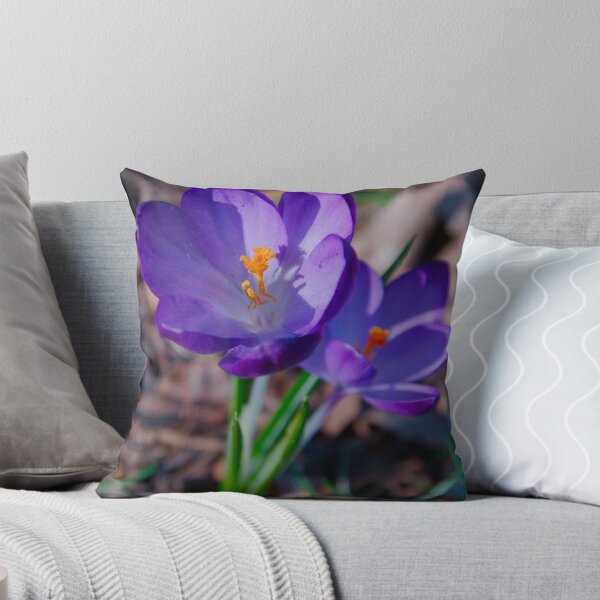 Item preview, Sunlit Pair of Purple Crocus Flowers designed and sold by ShotsbyDesiree.