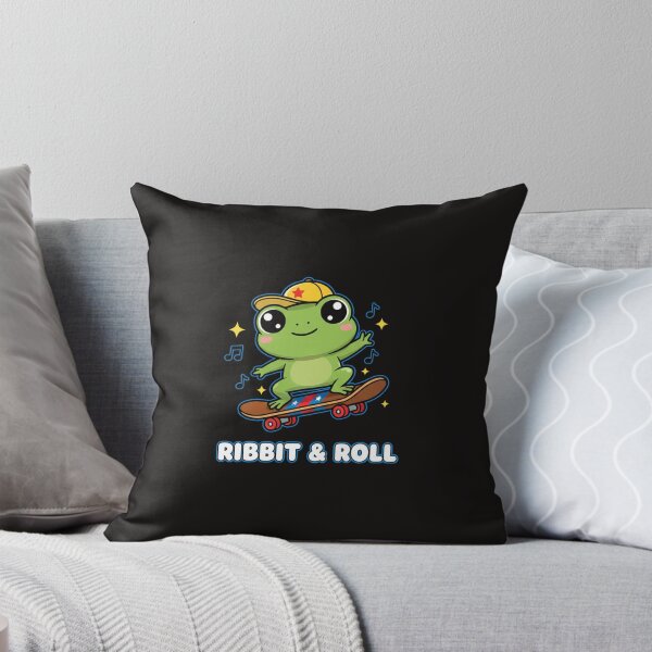 Item preview, Ribbit & Roll - Kawaii Frog Skateboarder designed and sold by Merchifyme2000.