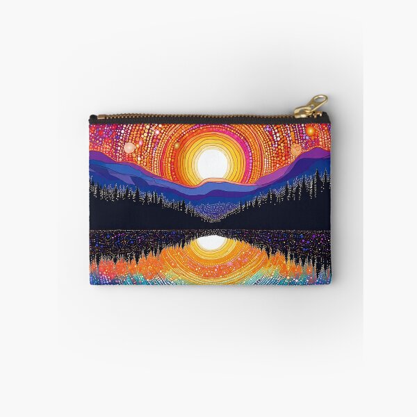 Item preview, Inspired by Yayoi Kusama Infinite World Sunset Poster, Colorful Dot Art Sunrise Reflection Print, Tokyo Japanese Modern Wall Decor designed and sold by MorningJoco.
