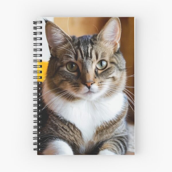 Item preview, Animals - Gray and White Tabby Cat, Piercing Green-Eyed Gaze designed and sold by World-Pets.