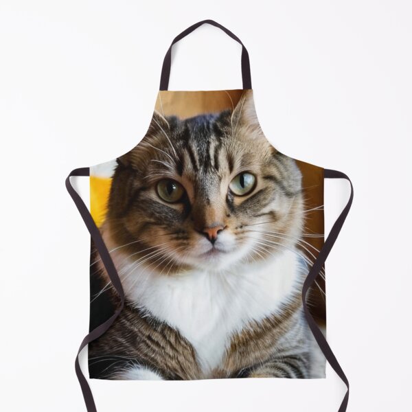 Item preview, Animals - Gray and White Tabby Cat, Piercing Green-Eyed Gaze designed and sold by World-Pets.