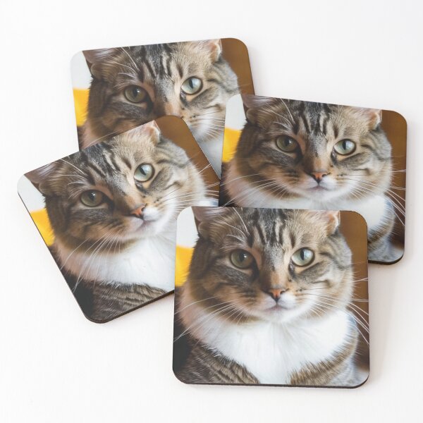 Item preview, Animals - Gray and White Tabby Cat, Piercing Green-Eyed Gaze designed and sold by World-Pets.