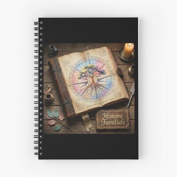 Item preview, Family Wisdom Notebook - Tree and Compass designed and sold by Kunoichi-34.