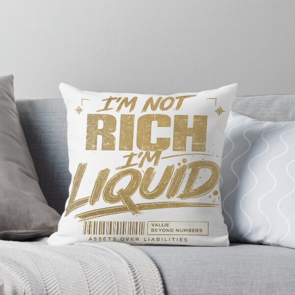 Item preview, I'm Not Rich I'm Liquid Shirt | Luxury Streetwear Money Quote Graphic | Wealth Mindset Typography Tee designed and sold by littlestore.