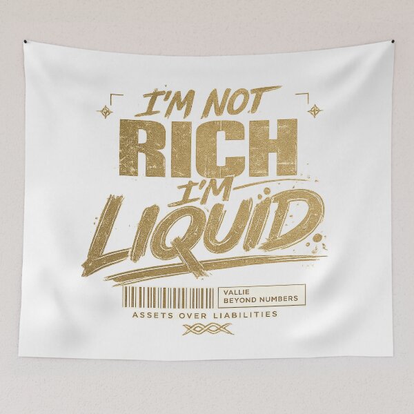 Item preview, I'm Not Rich I'm Liquid Shirt | Luxury Streetwear Money Quote Graphic | Wealth Mindset Typography Tee designed and sold by littlestore.