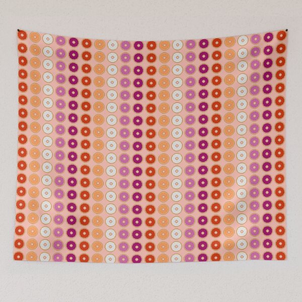 Item preview, Donas del Orgullo Lésbico Pixel designed and sold by Lilac-Cat.